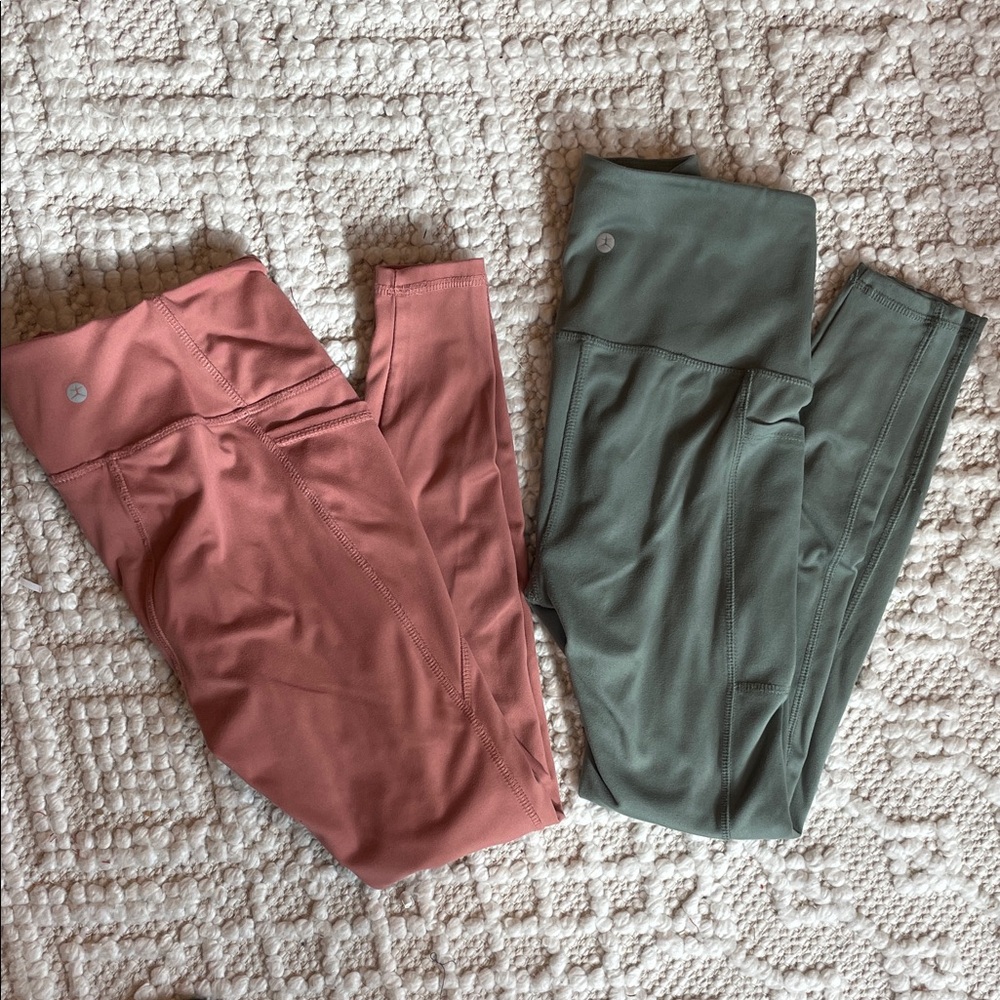 Women’s Leggings Bundle in Pink and Green